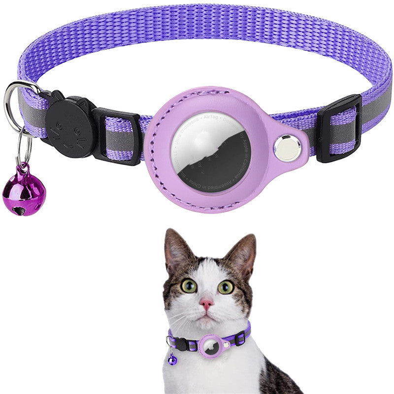 Reflective Collar Waterproof Holder Case For Airtag Air Tag Airtags Protective Cover Cat Dog Kitten Puppy Nylon Collar - Image 5 | PawIQ Pet Tech