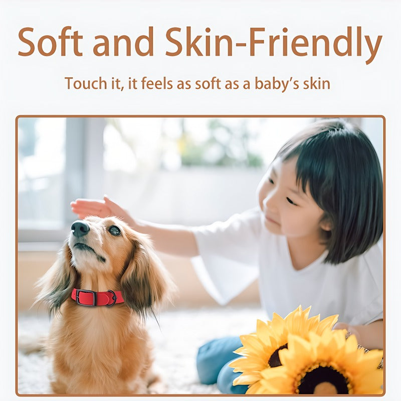 Pet Silicone Collar And Leash Set Comes With A Suitable For Small And Large Dogs, Waterproof And Easy To Clean - Image 4 | PawIQ Pet Tech