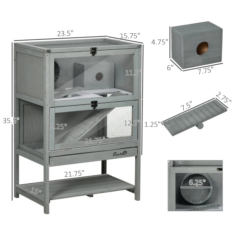 5-Tier Hamster Cage Mice Habitat Rat Habitat With Openable Top - Image 3 | PawIQ Pet Tech