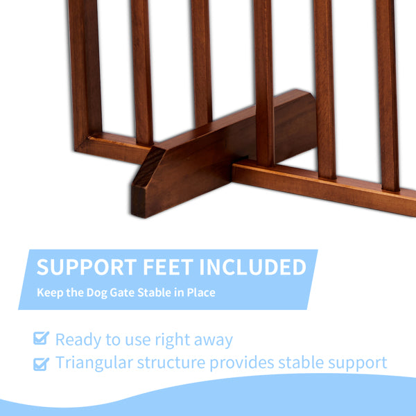 24 Inch Brown Foldable 3-pack Pet Fence - Image 6 | PawIQ Pet Tech