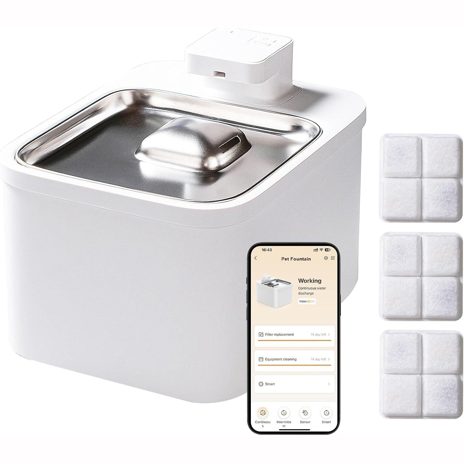 PawIQ PureFlow UV-Sterilizing Smart Pet Fountain - No Subscription, Fast US Shipping - Image 1 | PawIQ Pet Tech
