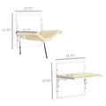 PawHut 6-pc Modern Cat Wall Shelves For Indoor Cats, Height Adjustable Jumping Platforms - Image 1 | PawIQ Pet Tech