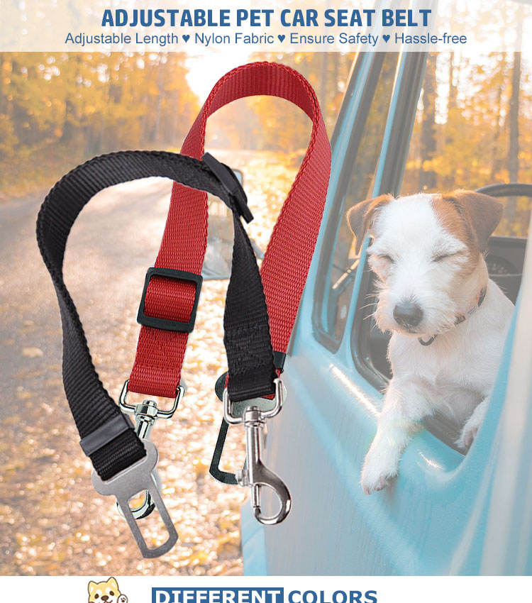 High Quality Durable Pet Cat Dog Vehicle Leash Nylon Adjustable Car Seat Dog Safety Belt Pet Leashes - Image 4 | PawIQ Pet Tech