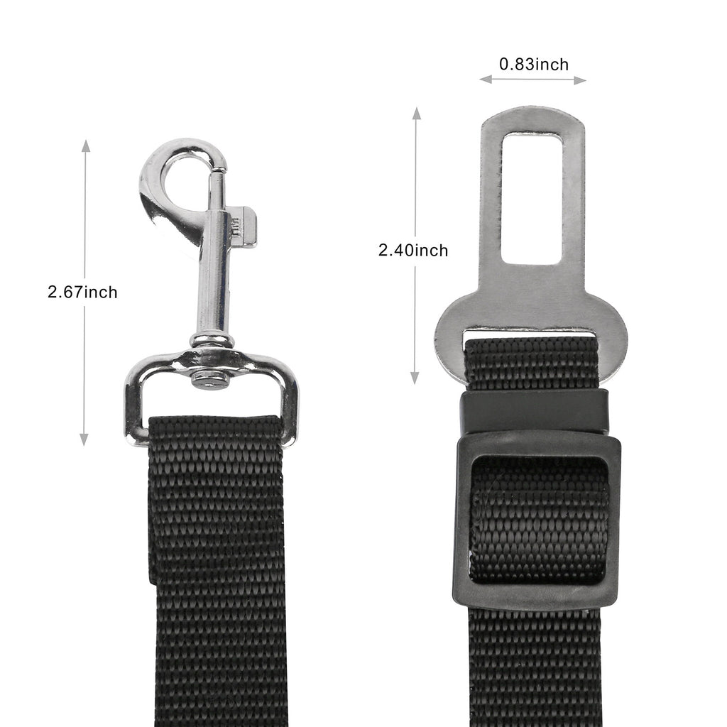 2Pcs Pet Dog Seat Belt Leash Adjustable Pet Dog Cat Safety Leads Harness Car Vehicle Nylon Fabric Seatbelt Strap - Image 9 | PawIQ Pet Tech