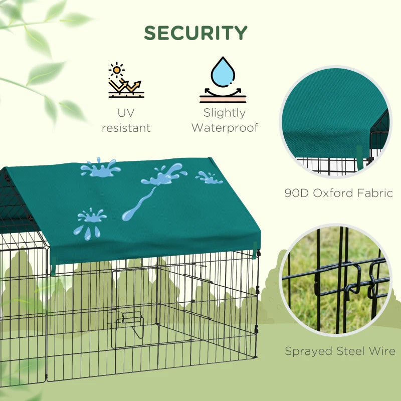 Small Animal Playpen With Roof For Rabbits, Chicken, Chinchillas - Image 4 | PawIQ Pet Tech