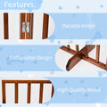 24 Inch Brown Foldable 3-pack Pet Fence - Image 1 | PawIQ Pet Tech
