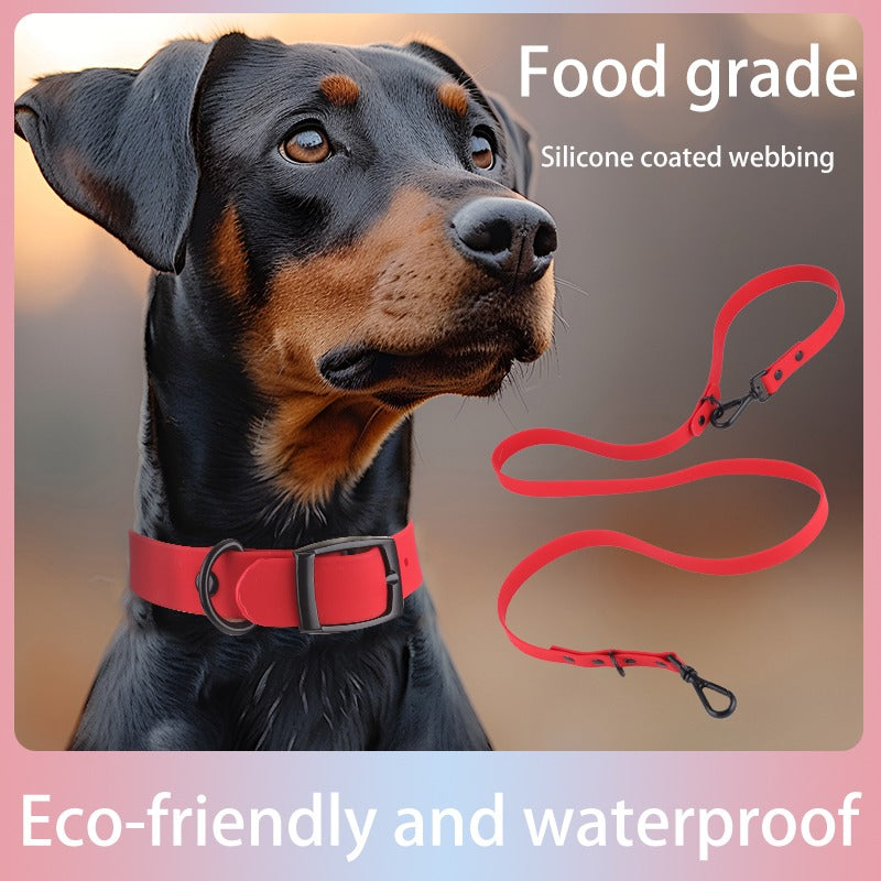 Pet Silicone Collar And Leash Set Comes With A Suitable For Small And Large Dogs, Waterproof And Easy To Clean - Image 7 | PawIQ Pet Tech