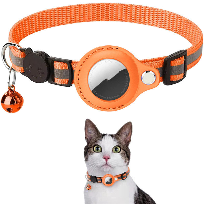 Reflective Collar Waterproof Holder Case For Airtag Air Tag Airtags Protective Cover Cat Dog Kitten Puppy Nylon Collar - Image 4 | PawIQ Pet Tech
