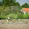 Large Chicken Coop Metal Chicken Run With Waterproof And Anti-UV Cover, Dome Shaped Walk-in Fence Cage Hen House For Outdoor And Yard Farm Use, 1 Tube Diameter, 9.84 X 13.12 X 6.56 - Image 1 | PawIQ Pet Tech