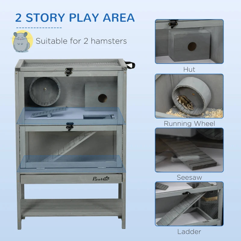 5-Tier Hamster Cage Mice Habitat Rat Habitat With Openable Top - Image 10 | PawIQ Pet Tech