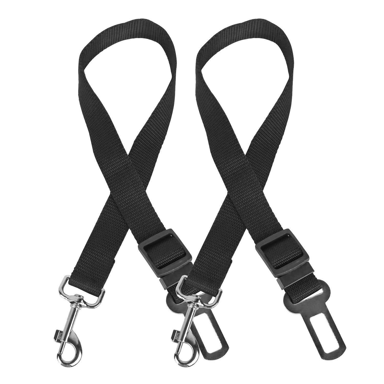 2Pcs Pet Dog Seat Belt Leash Adjustable Pet Dog Cat Safety Leads Harness Car Vehicle Nylon Fabric Seatbelt Strap - Image 3 | PawIQ Pet Tech